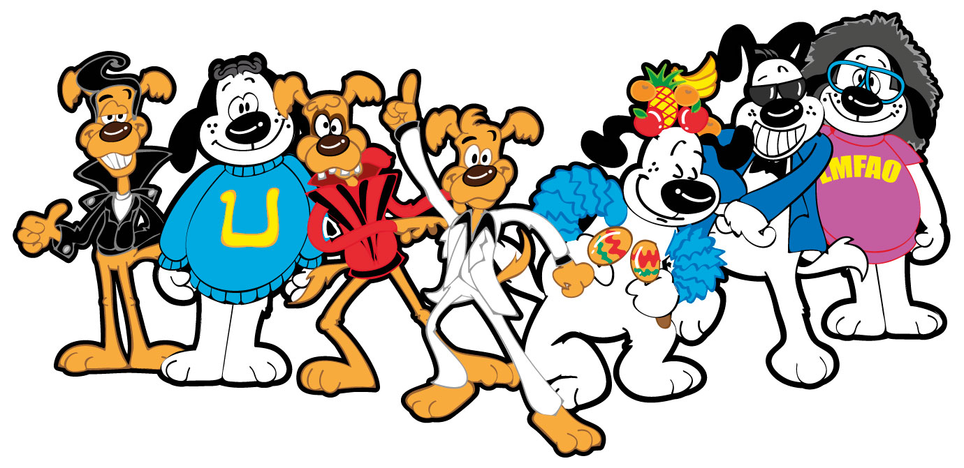 Salón de fiestas Dan y Don - Personajes